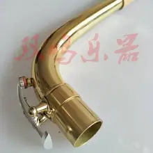 Превосходный баритон Sax Шея Golen тело+ посеребренный КЛЮЧ Саксофон 21,9 мм