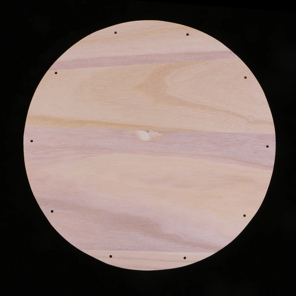 30cm Large Drilled Natural Round Wood Cutouts Circles DIY Crafts Decorations