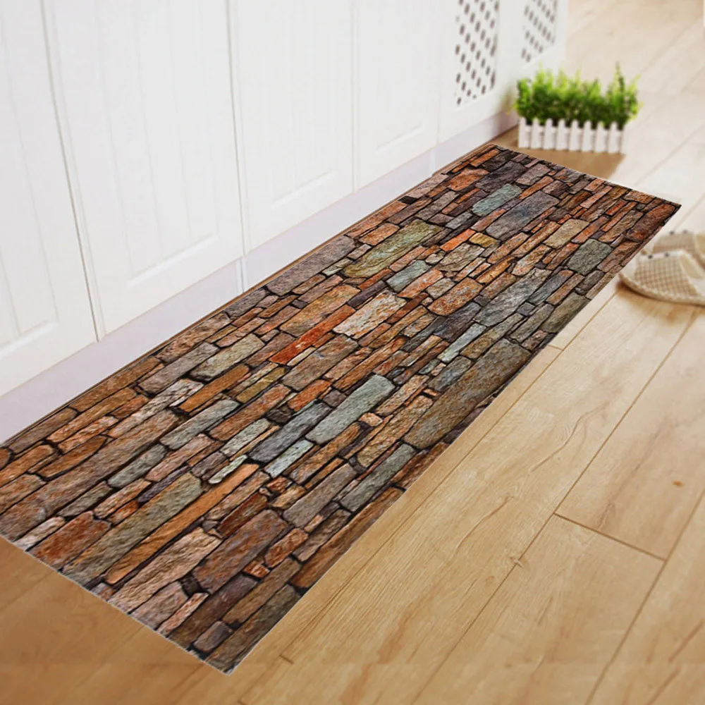

Bathroom mat 2018 New Fashion Dining Room Carpet Shaggy Soft Area Rug Bedroom Rectangle Floor Mat 40*120CM Drop shipping Aug6