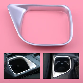 

DWCX ABS Chrome Car Interior Cup Holder Position Panel Cover Trim fit for Toyota RAV4 2016 2017 2018