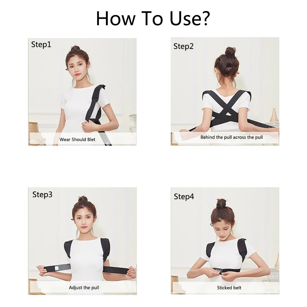 JORZILANO-Adjustable-Flexible-Posture-Corrector-Back-Support-Belt-Correction-Brace-Shoulder-Hunchback-Relief-Humpback-Band-Black (2)