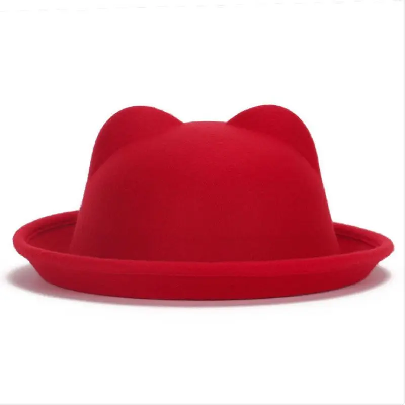 2017 New Fall Winter Fashion Wool Felt Womenu0027s Fedoras Hats Retro 