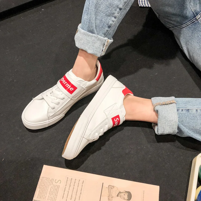 JINBEILEE New Art Leisure White Shoes Trend Men's Sports Skateboarding Shoes New Mens Sneakers Flat Anti-Slippery Breathable JINBEILEE New Art Leisure White Shoes Trend Men's Sports Skateboarding Shoes New Mens Sneakers Flat Anti-Slippery Breathable