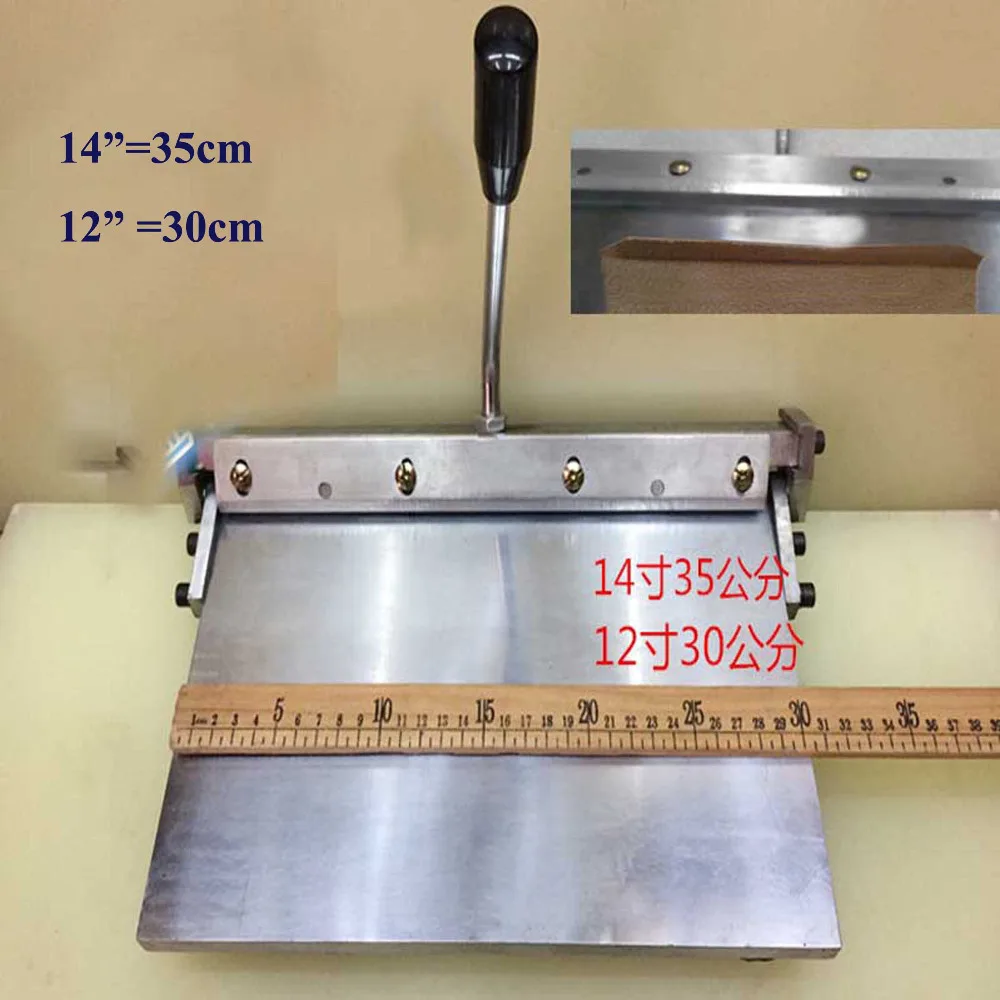 1 шт. 1" 350 мм кожаный швейный инструмент ручная машина для гибки кромок кожаная сумка Линейный край инструмент для папок