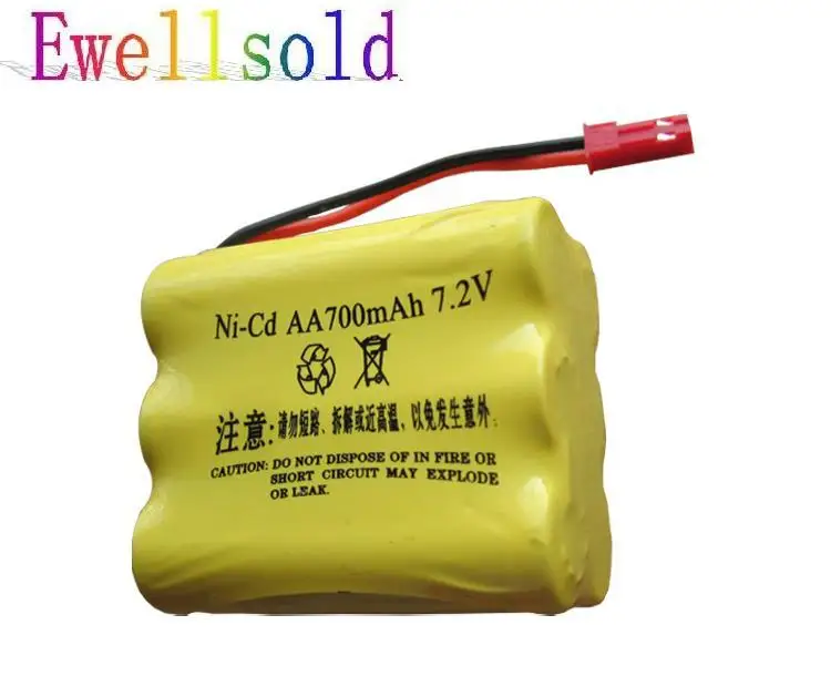 Ewellsold RC car RC truck HQ951 HQ958RC boat RC tank 7.2v 700mAh Ni-CD rechargeable battery free shipping