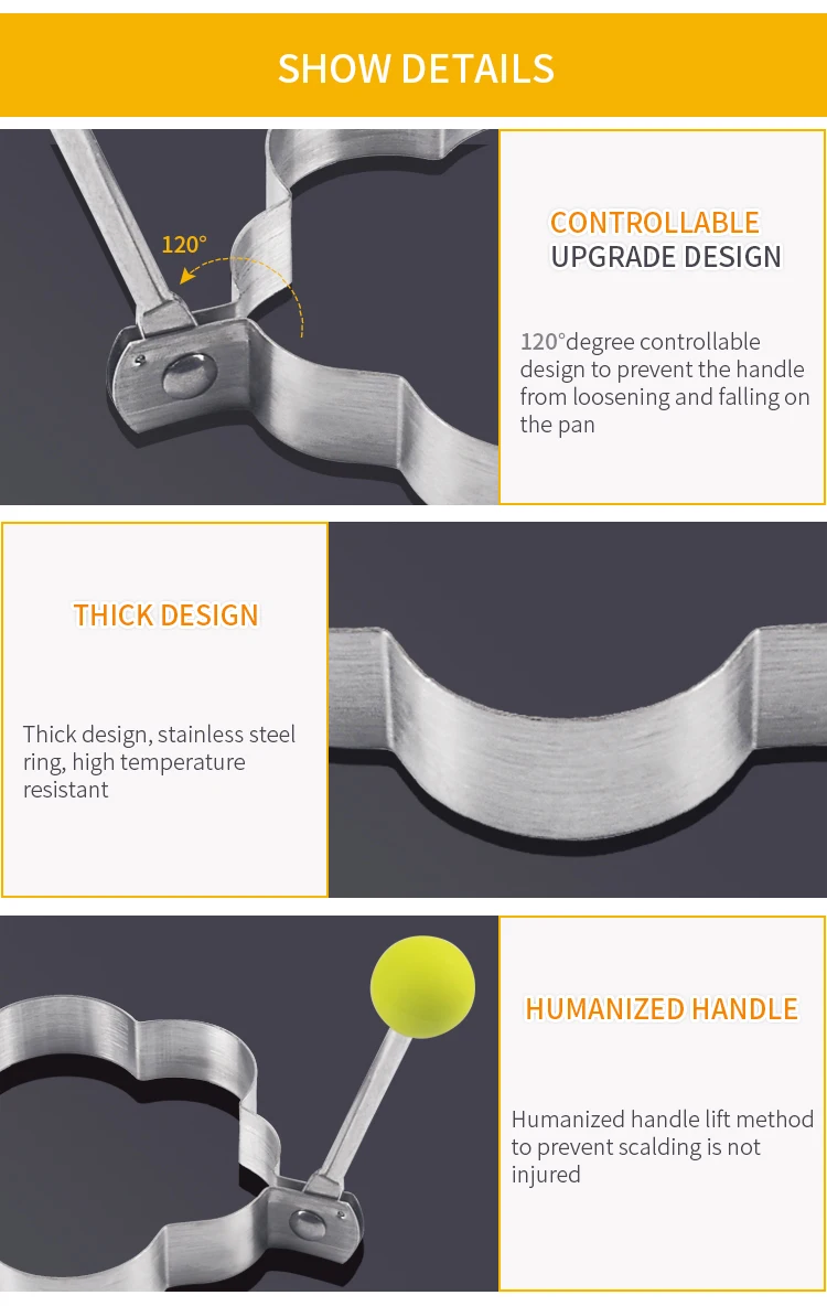 4 шт./компл. Нержавеющая сталь яичницы, с принтом в виде цветов и формы для яиц для омлета формы-кольца для блинов Пособия по кулинарии блинница Кухня инструменты