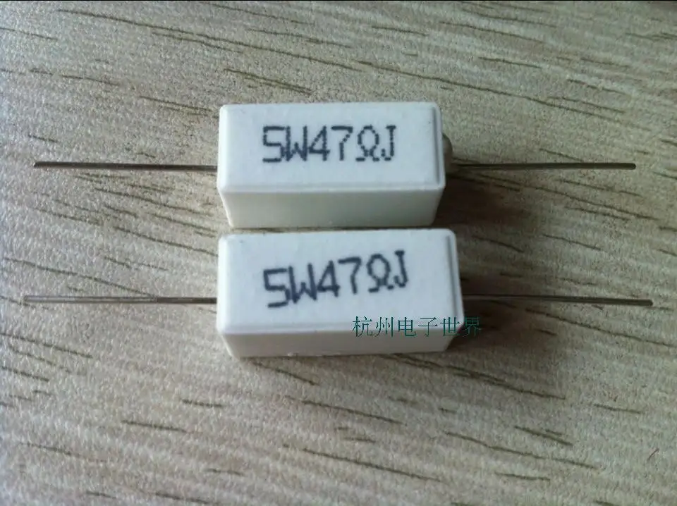 SQPCementResistor5W47R55W47Jhoriztalcementresistors10pack