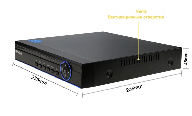 Синяя панель Hi3521A 16 каналов 1080N H.265+ 16CH/8CH 6 в 1 Wifi Гибридный коаксиальный XVI NVR CVI TVi AHD CCTV DVR