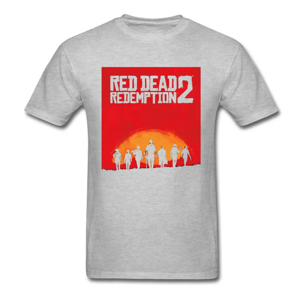 O-Neck red dead redemption 2 3062 100% Cotton Men Top T-shirts Custom Short Sleeve Tops Shirt 2018 Discount Casual Tee Shirt red dead redemption 2 3062 grey