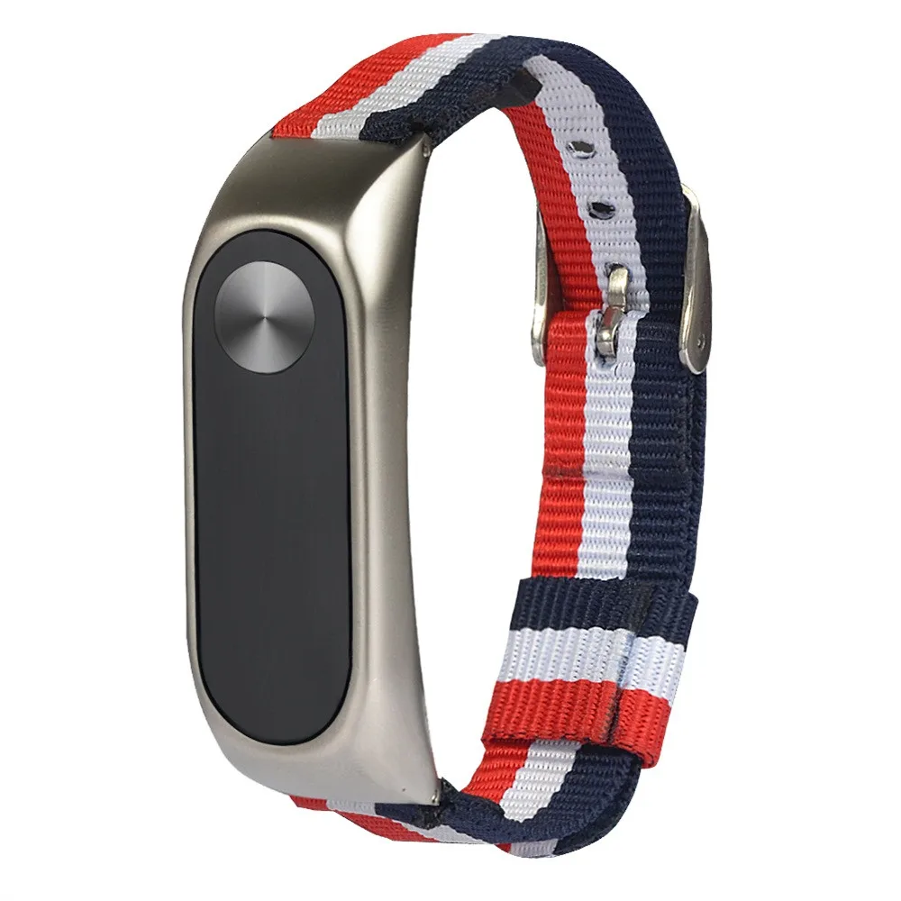 

Tri-color mi 2 watch strap lightweight nylon adjustable watch band popular replacement sport fashion soft strap ремешок на часы