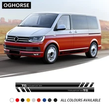 Special Offers A Pair Racing Stripes Door Side Stripes Skirt Sticker Graphics Body Vinyl Decal For Volkswagen TRANSPORTER T5 T6 Accessories Special Offers A Pair Racing Stripes Door Side Stripes Skirt Sticker Graphics Body Vinyl Decal For Volkswagen TRANSPORTER T5 T6 Accessories