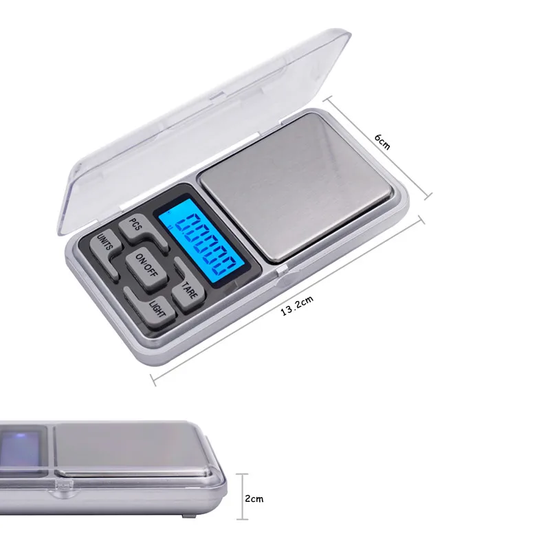 10 pcs 200g x 0.01g lcd Mini
