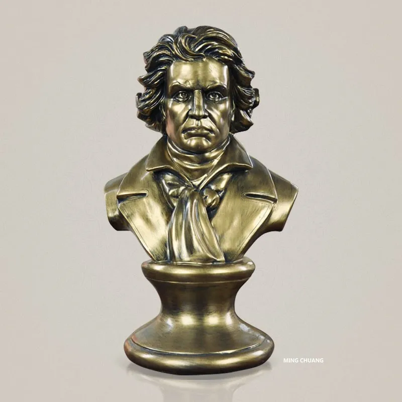 Piani композитор статуя музыкант Людвиг ван Бетховен бюст проводник полудлина фото или портрет GK действие модель игрушки J588