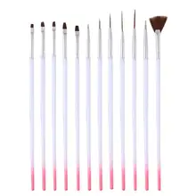 Кисть для ногтей нанесение пунктира ручка дизайн ногтей кисточки для геля щетки для полировки Салон маникюрные инструменты