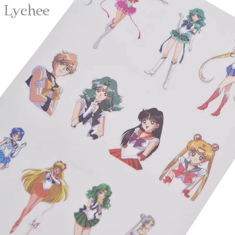 Lychee Life 3 листа Сейлор Мун девушки канцелярские наклейки для скрапбукинга