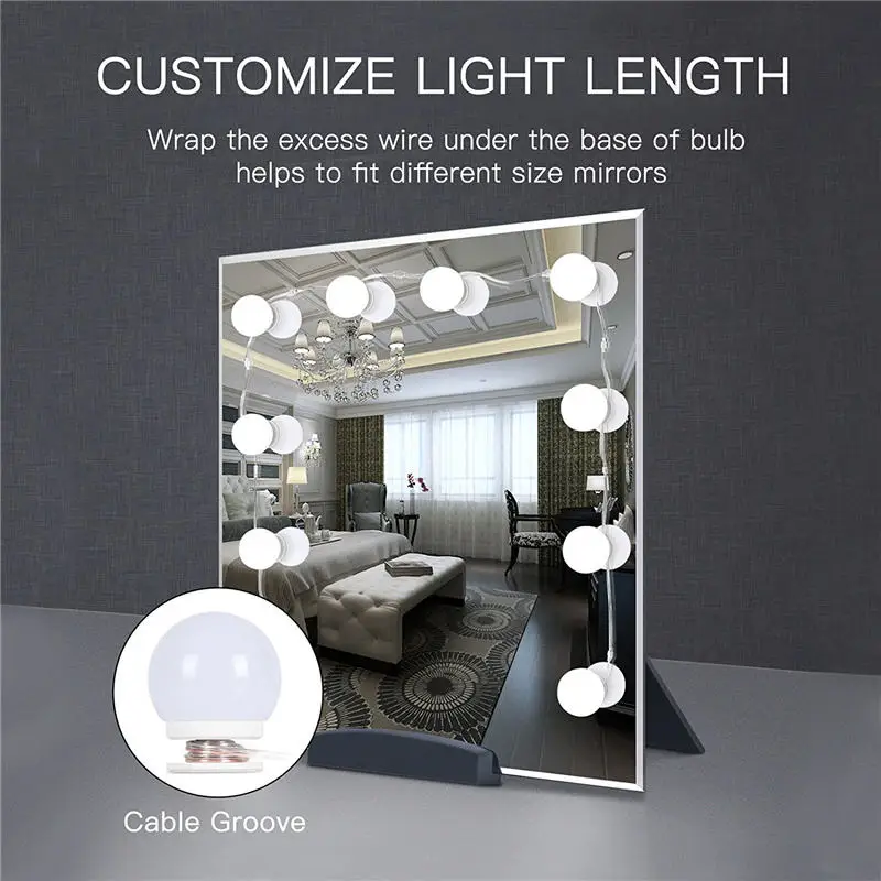 SALE WRUMAVA LED photography studio Light box Makeup Mirror Vanity Bulb