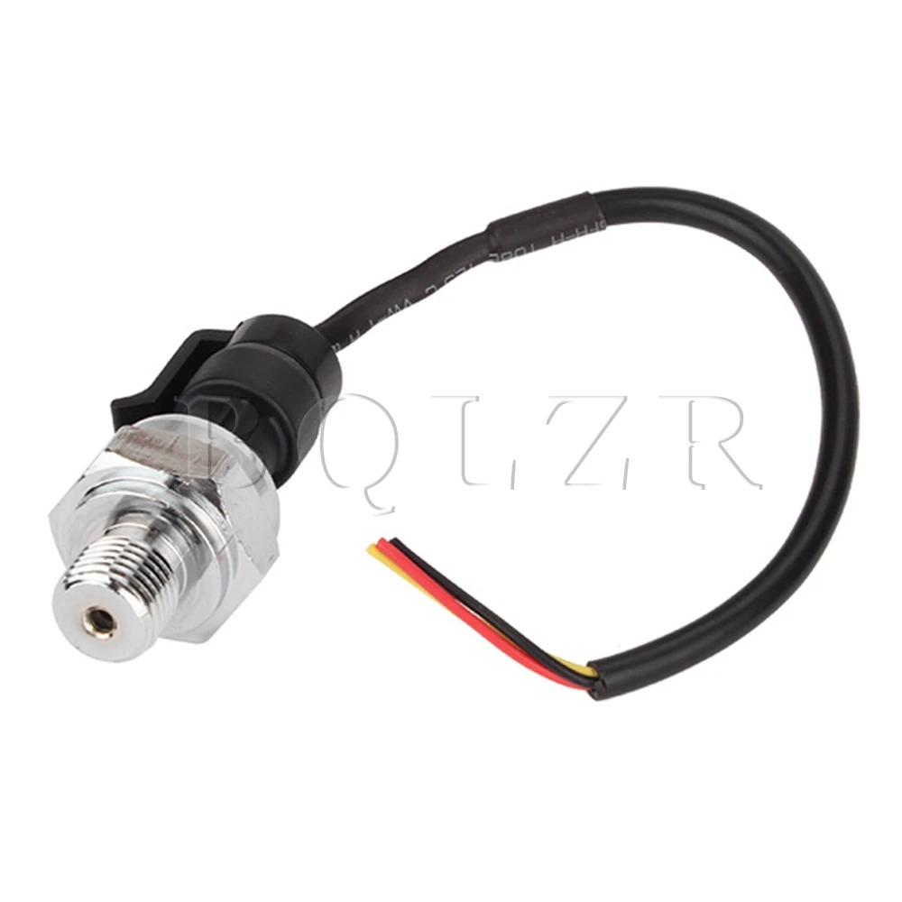 Carbon Steel Alloy DC5V 1/4 inch 0 1.2 MPa Pressure Sensor For Gas Furnace Black BQLZRin