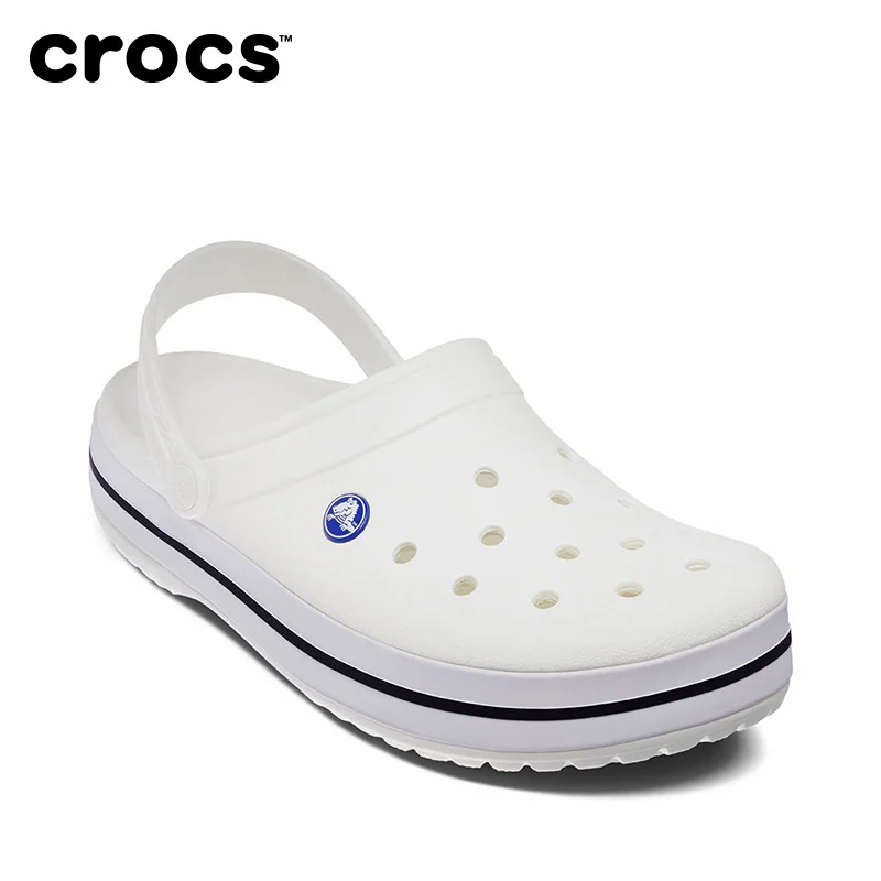 

CROCS Clog for Women Beach Sandals White Color Crocs-shoes Water Sandals Swimwear Women Slip on Summer Shoes 0429001