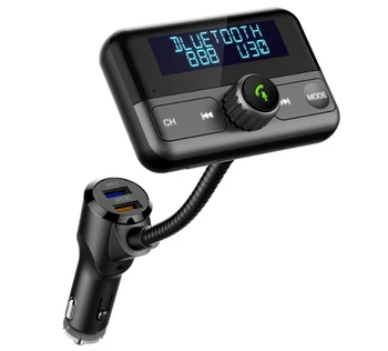 

by DHL or Fedex 50pcs 1.8" Display Screen QC3.0 Fasting Car Charge FM Transmitter Car Bluetooth Handsfree Car Kit BT75S