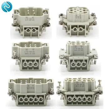 HDC-HE Heavy Duty Connector 4/6/10/16/24 Core ชาย Core หญิง Core Connector 16A500v การบิน WaterprooPlug Connector 1
