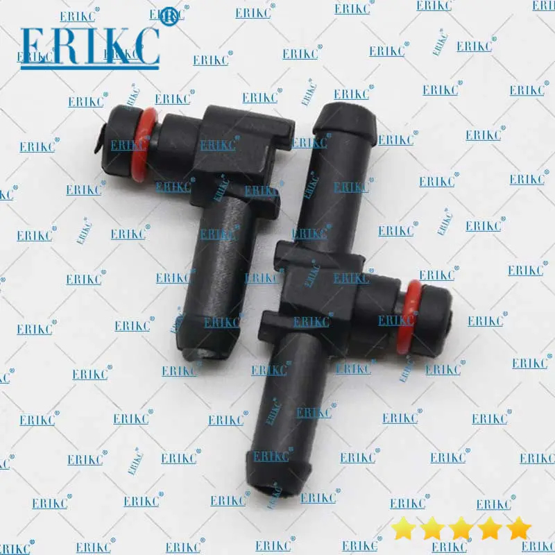 ERIKC T and L Type Return Oil Backflow for Denso Series Diesel Cr Fuel Injector Plastic 3 Two-way Joint Pipe 10pcs/bag