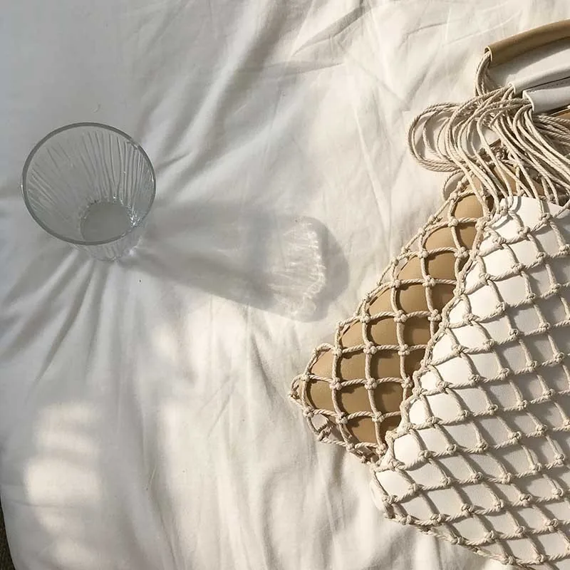 Summer New Women Straw Bag INS Popular Fashion Female Beach Handbag Casual Lady Hollow Weave Tote Holiday Handle Bolsa SS3237 (2)