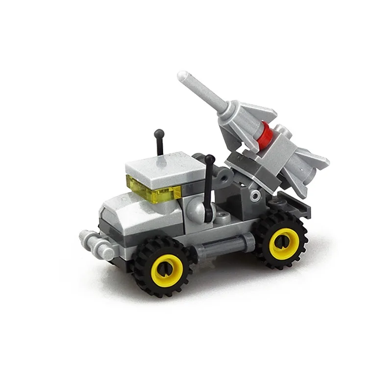 Mini Rocket Launcher Build Model Building Blocks Toys Car Educational