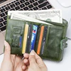 Contact's Wallet Women Zipper Genuine Leather Short Wallets Quality Coin Purse Women Hasp Button Purse With Credit Cards Holder ► Photo 3/6