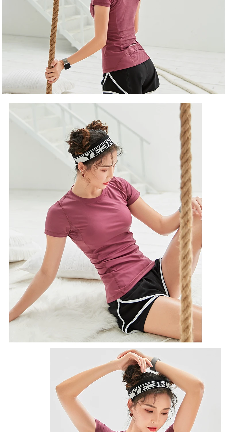 Женская сексуальная сетчатая рубашка для йоги, быстросохнущая, Спортивная, для фитнеса, женская рубашка для бега, одежда для спортзала, майка, Топ для тренировок, упражнений, футболка, спортивная одежда
