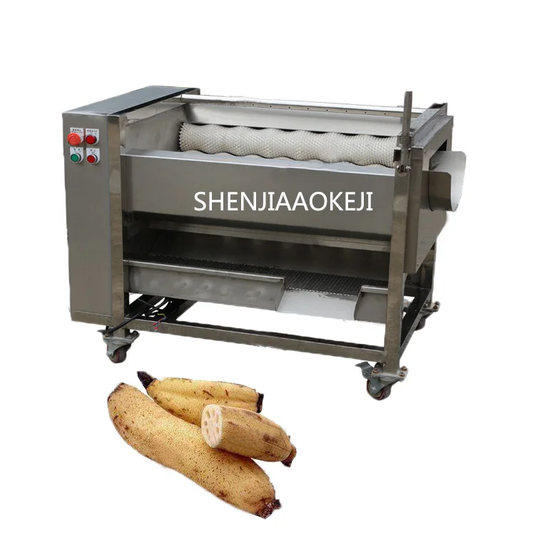 ZH-QP800S автоматический имбирь стиральная машина и пилинг/имбирь ролик пилинг машины сладкого картофеля Очистительная Машина для чистки 380 V