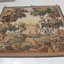 5.4 'x4. 9' Aubusson Гобелены, aubusson шерстяные Гобелены, ручной работы Гобелены для украшения дома