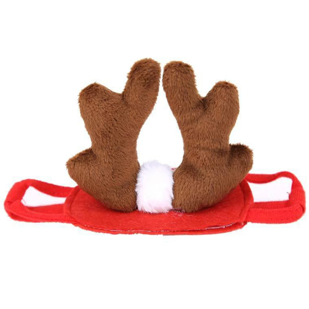 Newest Christmas Hairband For Pet Dog Cat Funny Elk Reindeer Antlers Red Puppy Headwear Xmas New Year Decor 3