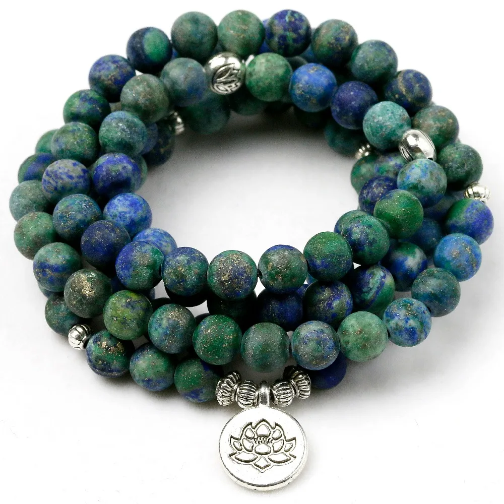 Günstig Matte Natürliche Phoenix Lapis 8 MM Perlen Energie Strang Armband Frauen Männer Mala Gesundheit Yoga Lotus Charme Schmuck Geschenk