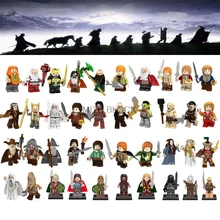 Властелин колец фигурки Арвен билбо бомбур Фродо Гэндальф Галадриель орк Фили Железный фут даин Гоблин Дори строительные блоки