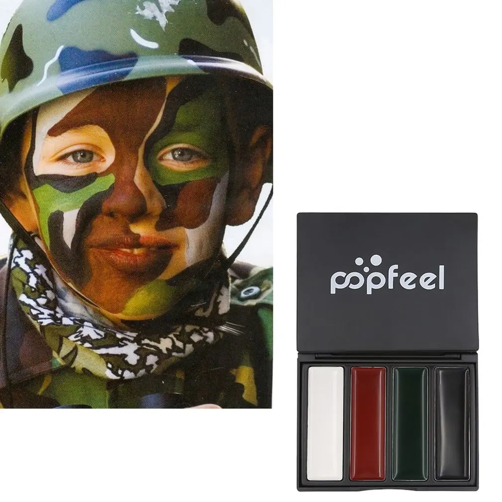 Army Fan Face Paint Body Paint Blusher Outdoor Rouge Drama Oil Lives