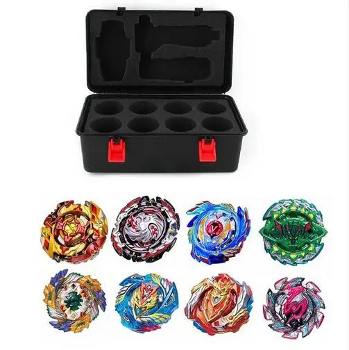 Tops Set Launchers Beyblade Toys B-131 B-122 B-130 Toupie Metal God Burst Spinning Top Bey Blade Blades Toy bay blade bables - Цвет: SNH-PT-10-10