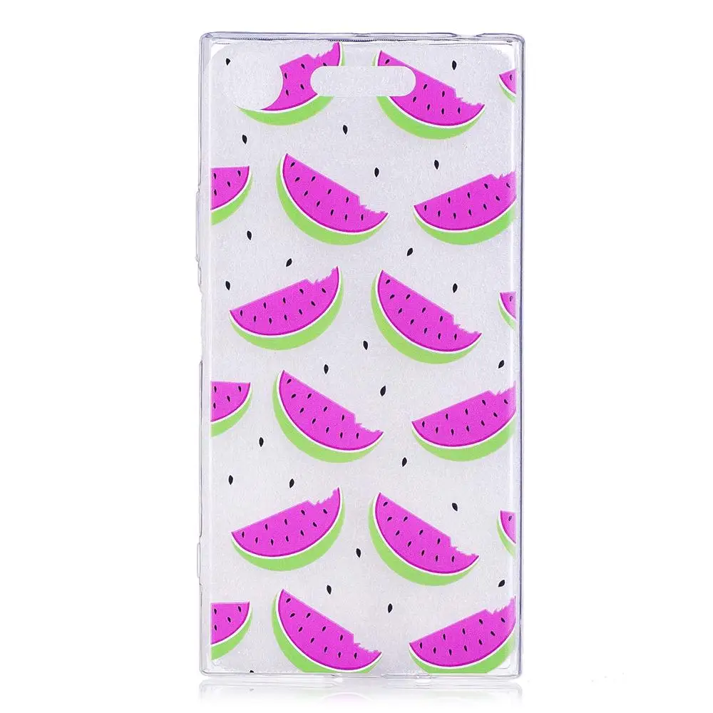 For Sony Xperia XZ1 compact case silicon cartoon animal painted transparent soft Gel TPU case for Sony Xperia XZ1 Compact cover