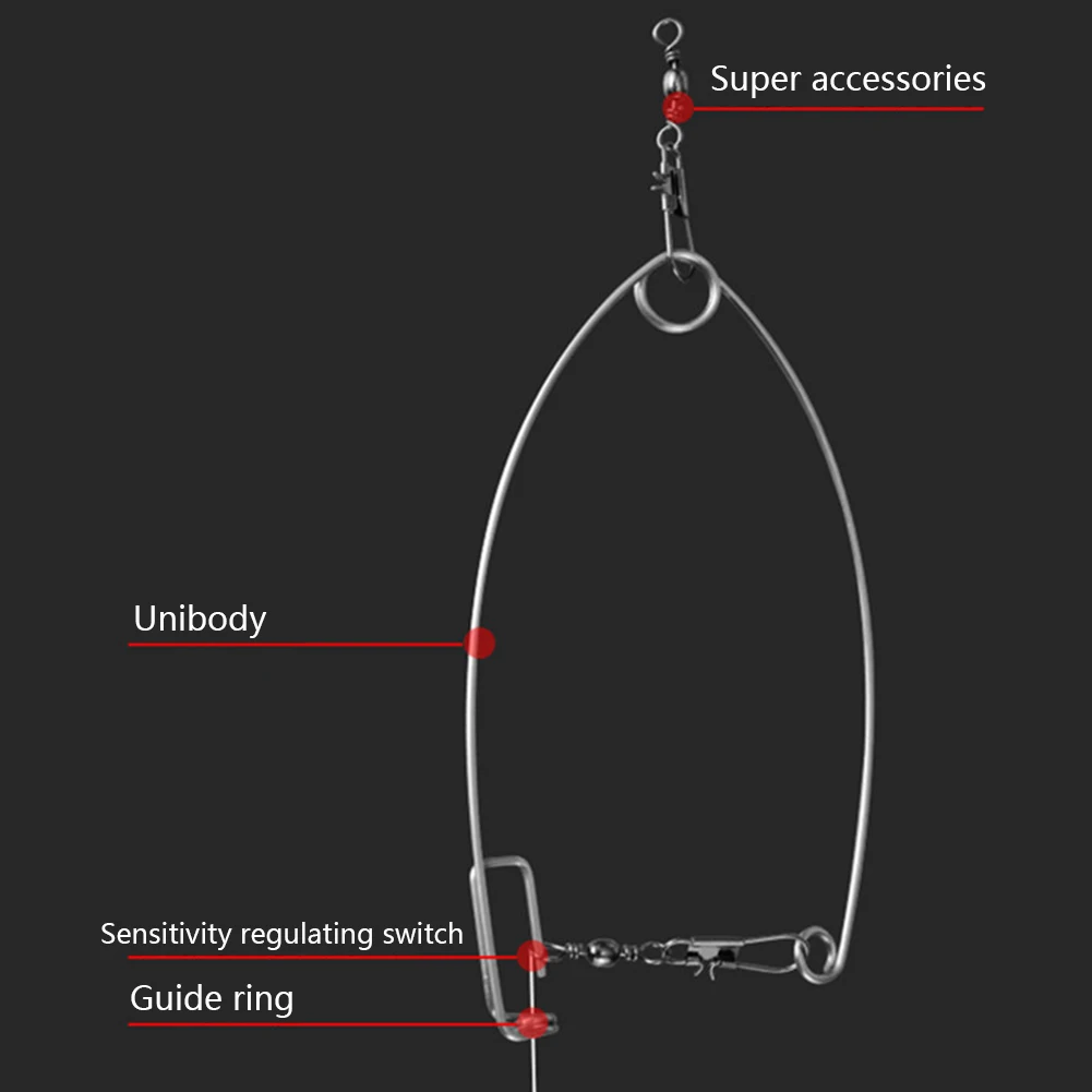 Stainless Steel Accessories Ejection Catapult Spring Full Speed Artifact Parts Lazy Person Automatic Fishing Hook All The Water Stainless Steel Accessories Ejection Catapult Spring Full Speed Artifact Parts Lazy Person Automatic Fishing Hook All The Water