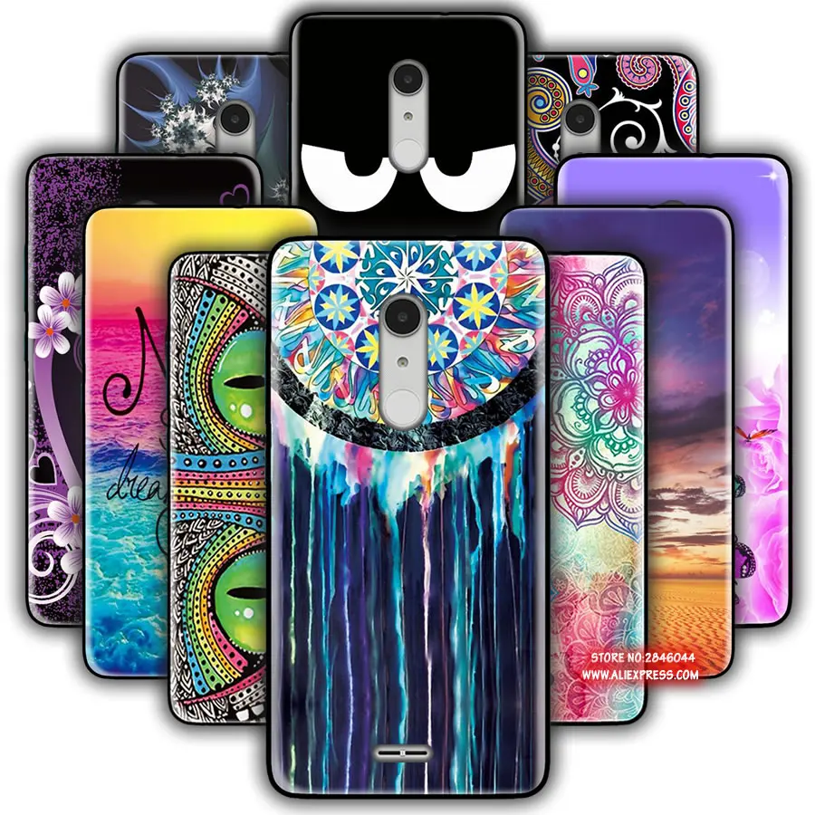 Konjacak чехол для Alcatel A3 xl силиконовый Мягкий ТПУ набивным рисунком Защитный В виде