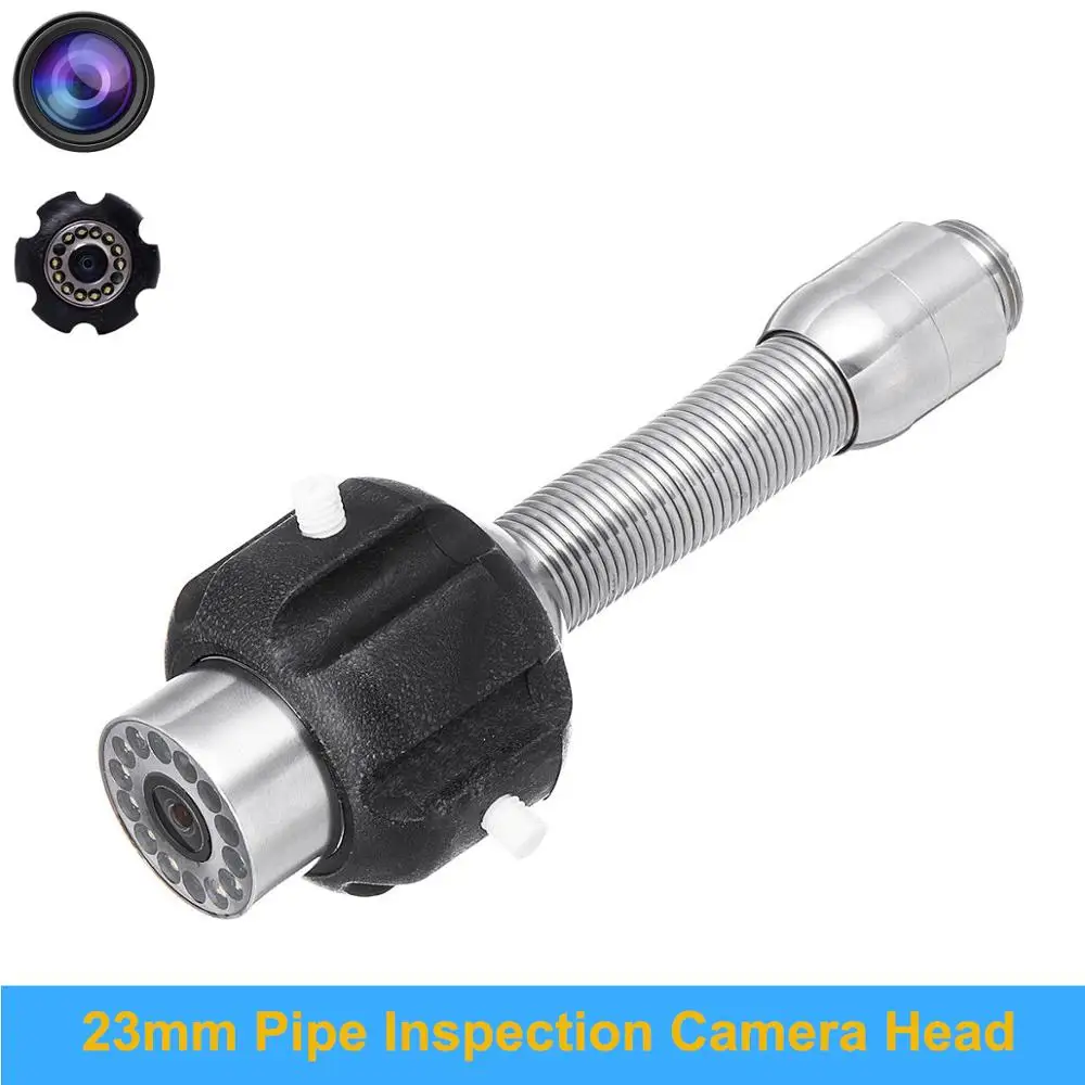 

Diameter 23mm Stainless Steel Pipeline Endoscope Inspection Camera Head For Pipe Inspection Camera System Repair Replacement