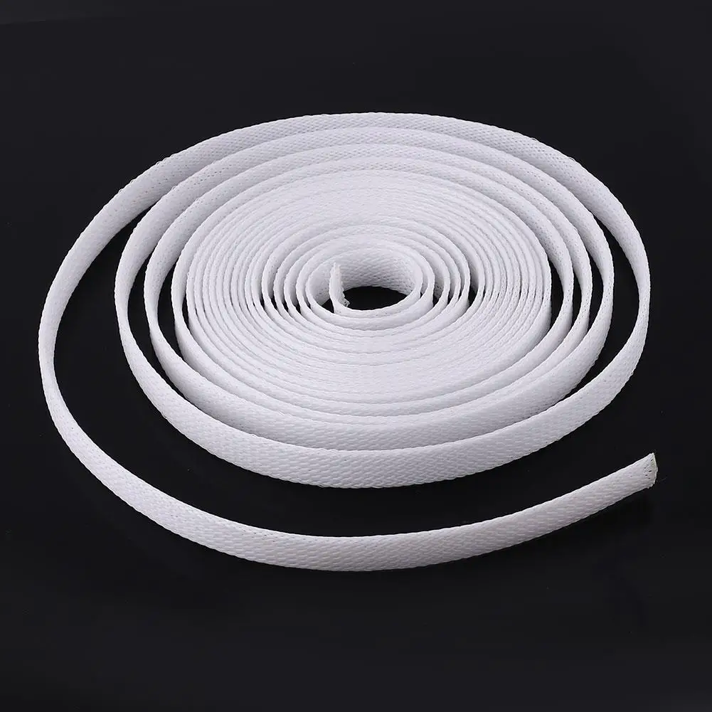 5m 10mm Wire Cable Sleeve Tight Nylon Braided Sleeving Mesh Shock