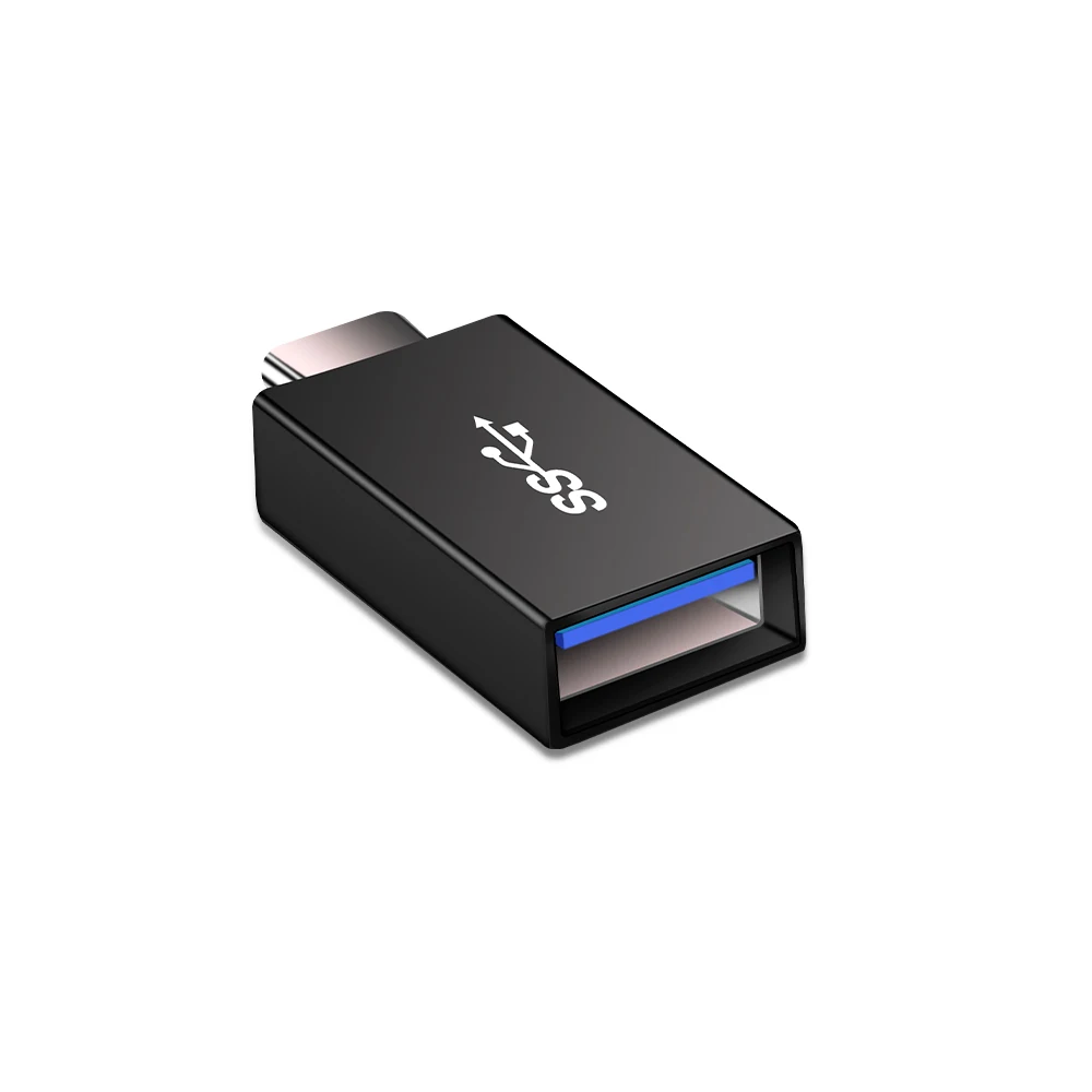 Адаптер Onvian OTG type-C USB 3,0 папа-USB 3,1 type C мама type-C USB адаптер для ноутбука samsung huawei - Цвет: USB to Type c BK