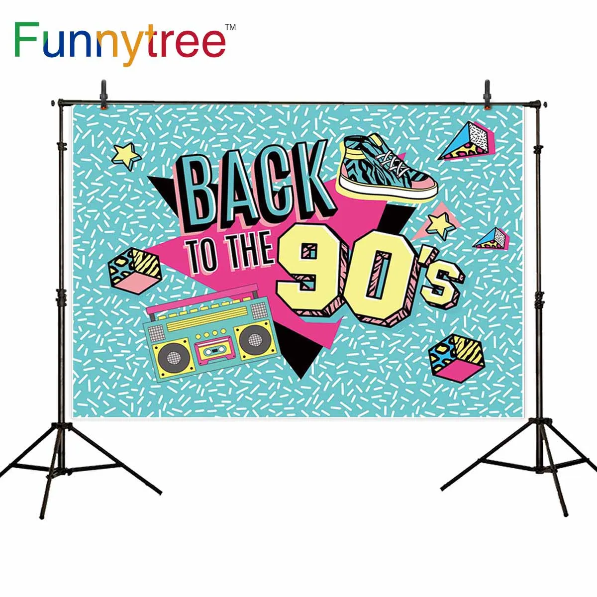 

Funnytree back to the 90's party photography background personalized backdrop photocall photo shoot prop fabric new custom