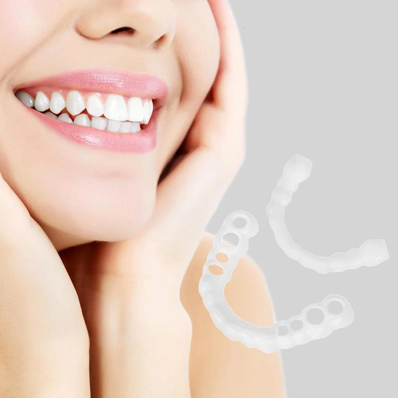 Портативный Удобный отбеливающий Протез для зубов Smile подходит косметика