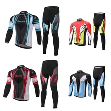 Зимний женский комплект из Джерси для велоспорта с длинным рукавом, велосипедная трикотажная одежда для велоспорта