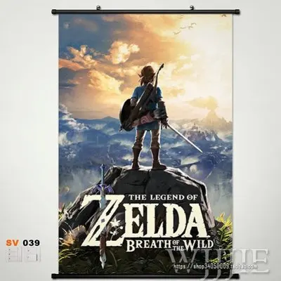 

Home Decor Japanese Anime Wall poster Scroll Link The Legend of Zelda