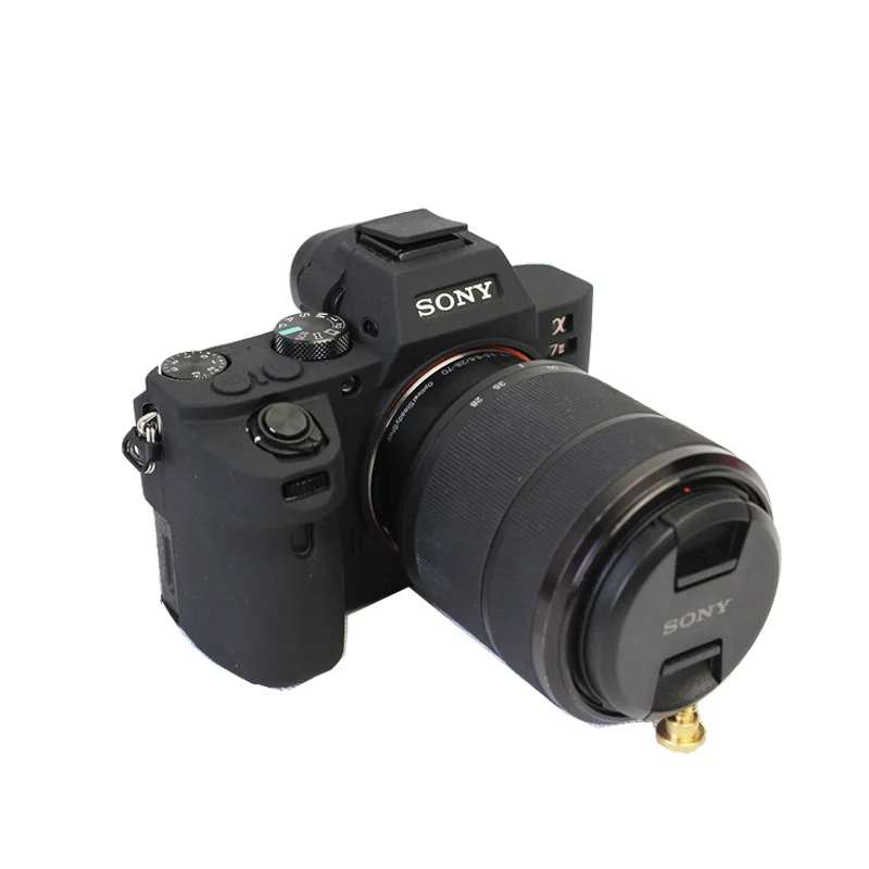 Мягкий силиконовый чехол для камеры, резиновый защитный чехол для sony A7 II A7II A7R Mark 2 A7R2 ILCE-7M2 сумка для камеры - Цвет: Black