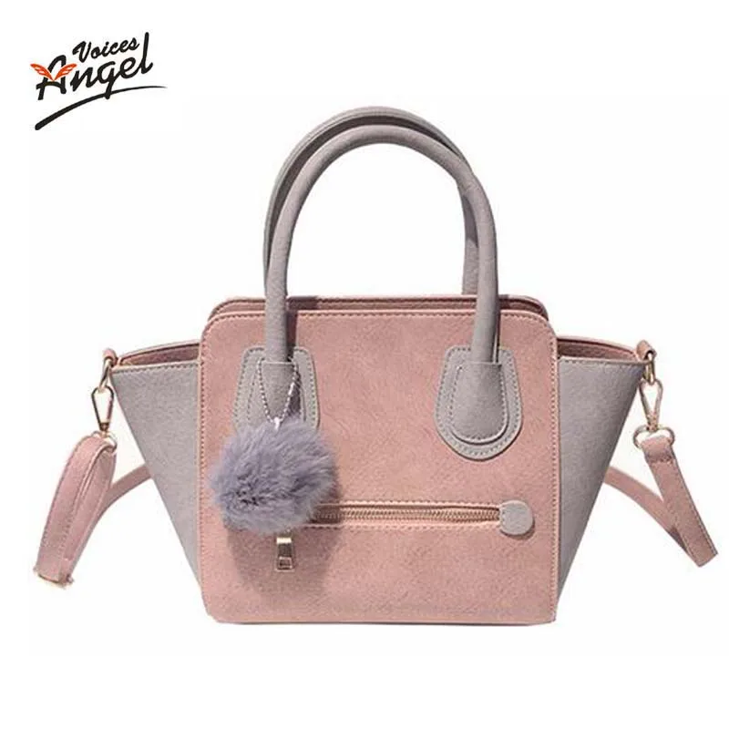  2017 Spring Smiley PU Leather Tote Bag Women Trapeze Fashion Designer Handbags High Quality Ladies Bags Vintage Crossbody Bags 