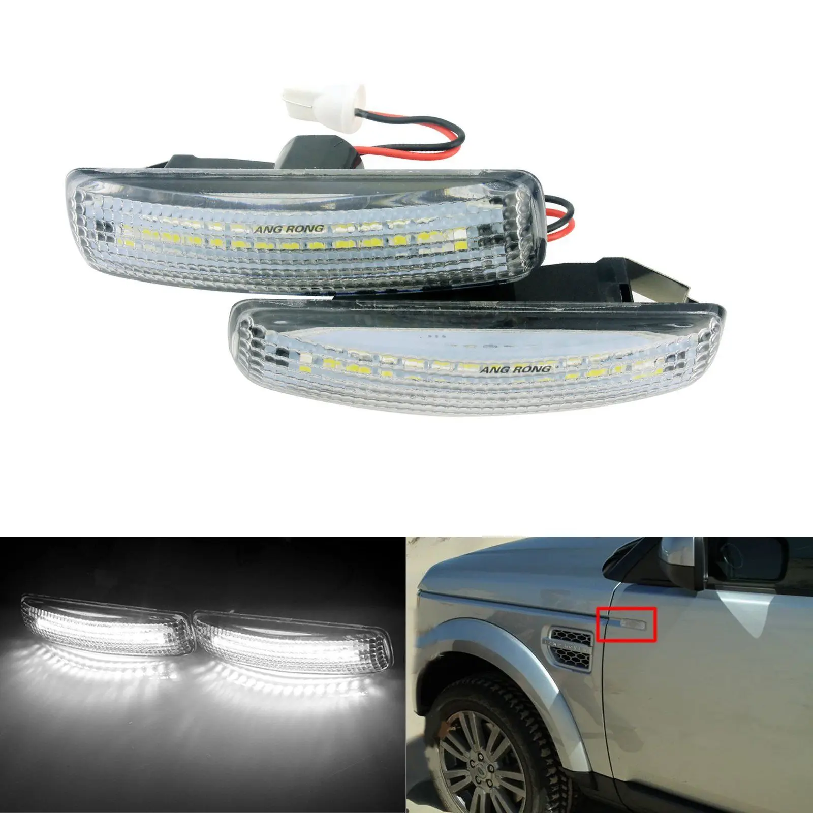 Cavis for LR3 LR4 Range Rover Sport Rear Bumper Reflector Brake Lamp Taillight Reflector Light Brake Light