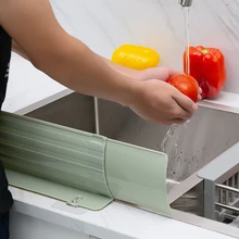 Кухонная раковина защита от брызг воды гибкая клейкая полоска для мытья посуды перегородка для бытовой кухни водостойкий гаджет